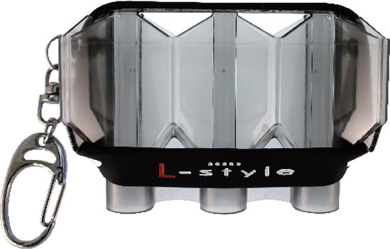 L-Style Krystal Flight Case - Clear Zwart