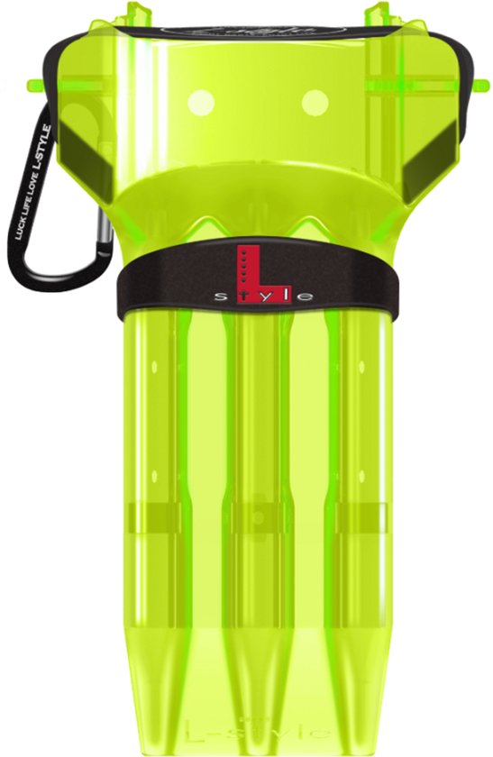 L-Style Krystal One Neon Yellow - Dart Case van Merkloos