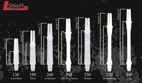 L-Style L-Shaft Gradient N9 Locked Straight Black & Blue - Dart Shafts
