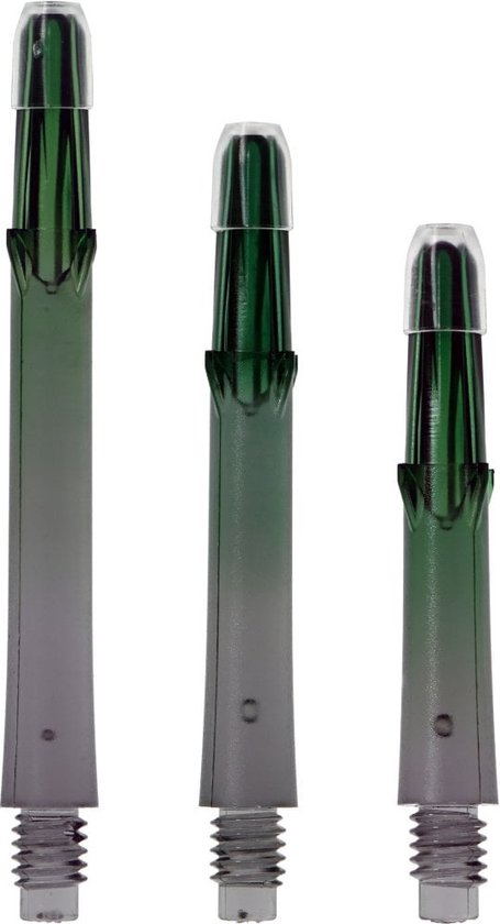 L-Style L-Shaft Gradient N9 Locked Straight Black & Green - Dart Shafts