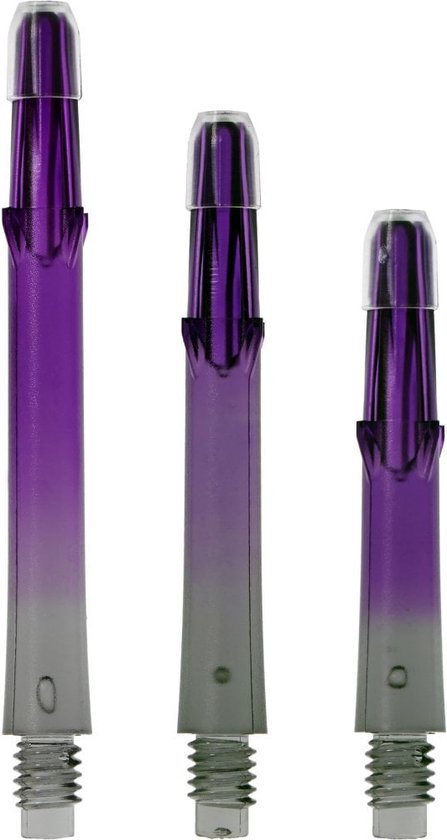 L-Style L-Shaft Gradient N9 Locked Straight Black & Purple - Dart Shafts Short 190 van Merkloos