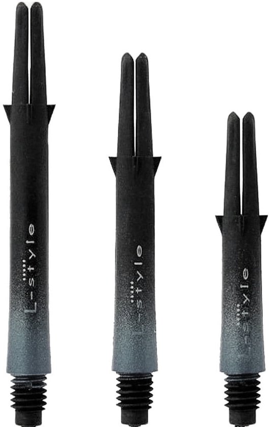 L-Style L-Shaft Locked Carbon 2-Tone Silver - Dart Shafts van Merkloos