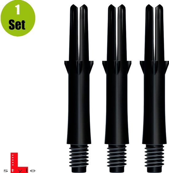 L-Style L-Shaft Locked Straight Black - Dart Shafts Short 190 van L-Style