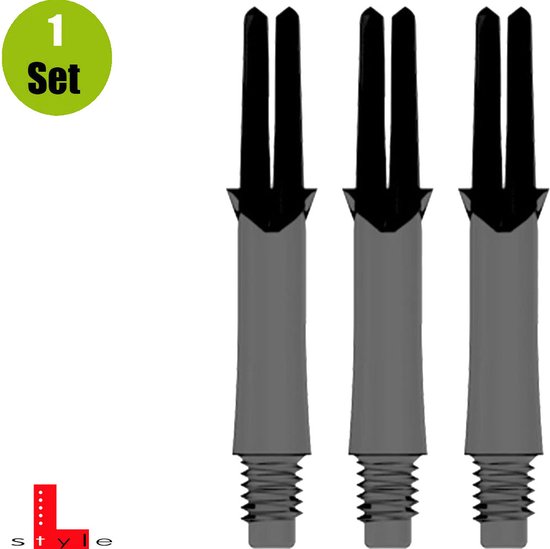 L-Style L-Shaft Locked Straight Clear Black - X-Short 130 van L-Style