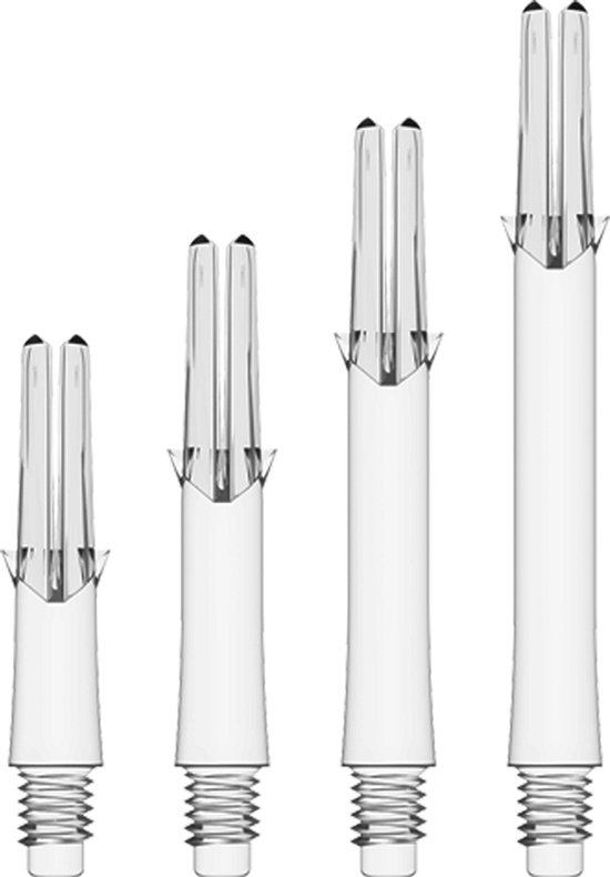 L-Style L-Shaft Locked Straight Clear - Dart Shafts van Merkloos