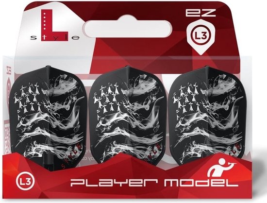 L-Style L-Style EZ L3 Thibaut Tricole Black V2 - Dart Flights van L-Style