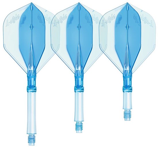 L-Style L-System L1 Clear Blue - Dart Flights van L-Style