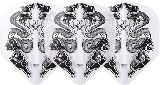 L-Style L1 EZ Jelle Klaasen V7 Clear White - Dart Flights van Merkloos
