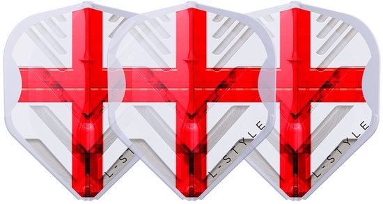 L-Style L1 EZ V-Series England Clear White - Dart Flights