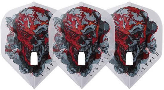 L-Style L1 Pro Ryan Searle V4 Clear White - Dart Flights van Merkloos