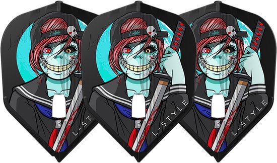 L-Style L3 Kami Ludo le Mat Black V1 - Dart Flights