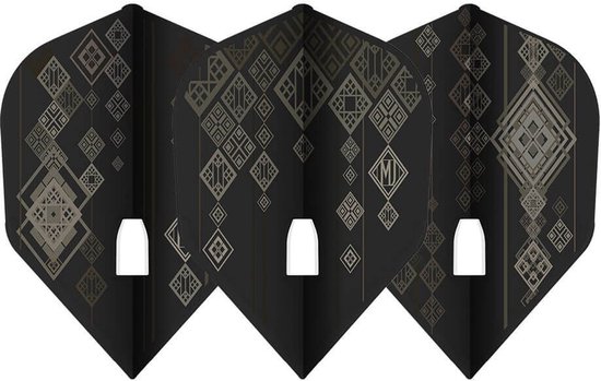 L-Style L3 Shape JON Light League 2019 Black - Dart Flights van Merkloos