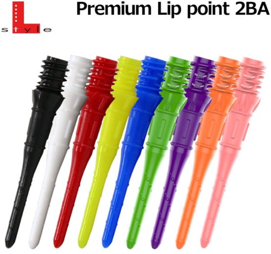 L-Style Premium Lip Points 2BA Soft Tips Rood