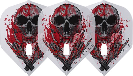 L-Style Pro L1 Ryan Searle V3 Clear White - Dart Flights van Merkloos