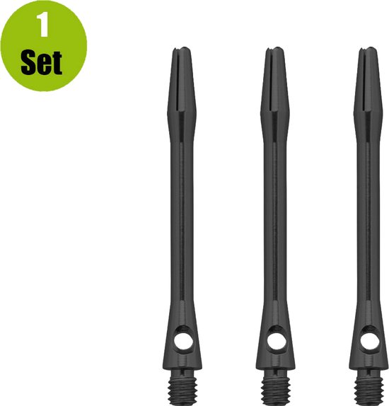 Lena Aluminium Dartshafts - Zwart - Short van Lena
