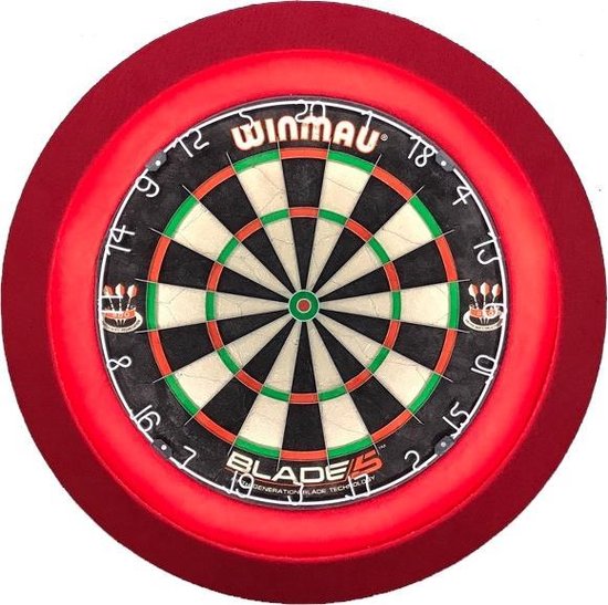 LENA Dartbord Verlichting Deluxe (Rood) van Lena