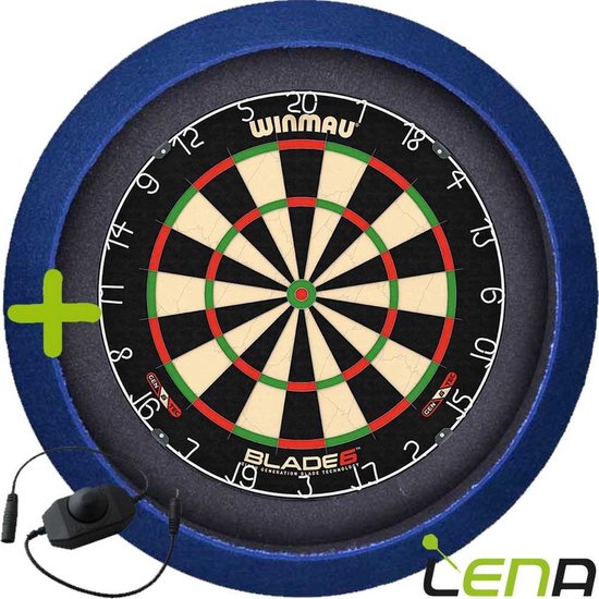 LENA Dartbordverlichting Basic (Blauw ) + Dimmer van Lena