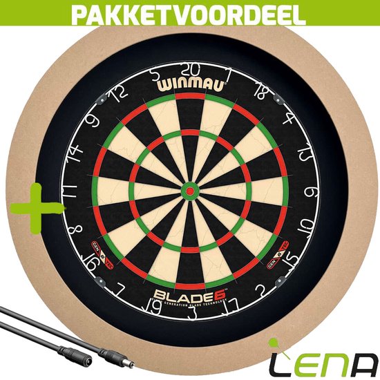 LENA Dartbordverlichting Basic (Plain ) + Verlengkabel (2.5m1) van Lena