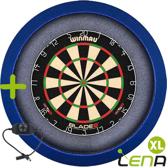 LENA Dartbordverlichting Basic XL (Blauw ) + Dimmer van Lena