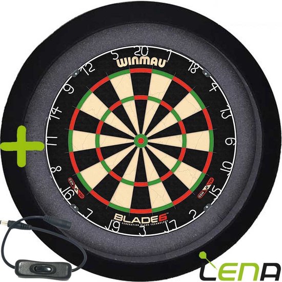 LENA Dartbordverlichting Basic (Zwart ) + Schakelaar van Lena