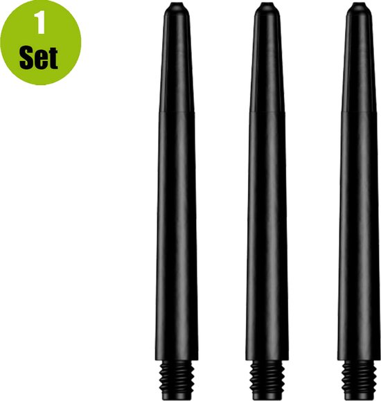Lena Nylon Dartshafts - Zwart - Medium van Merkloos