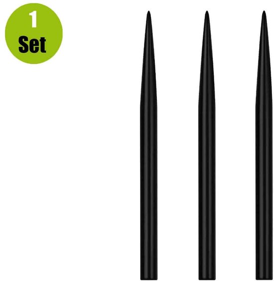 Lena Steel Point Black - 25 mm van Merkloos
