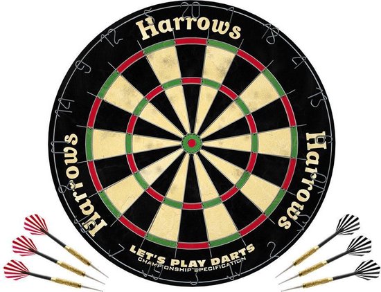 Let'S Play Darts Bristle Board van Winmau