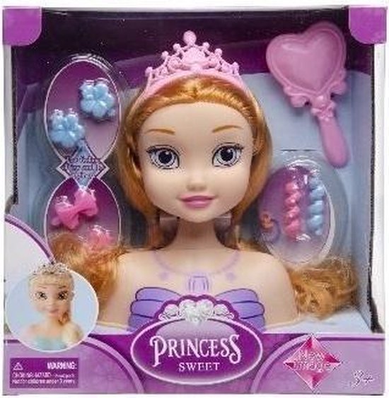 Lg-imports Kaphoofd Prinses Meisjes 21,5 Cm Koper 9-delig van LG