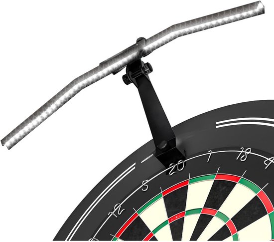 Lìon® Dartbord - Dartbord Lamp LED – Universele Dartbord Verlichting – Voor Darts, Training en Wedstrijden - Zwart - 51cm x 51cm x 17cm