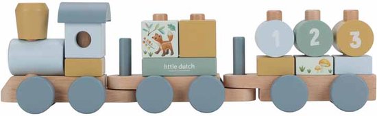 Little Dutch Blokkentrein - Forest Friends FSC van Little Dutch