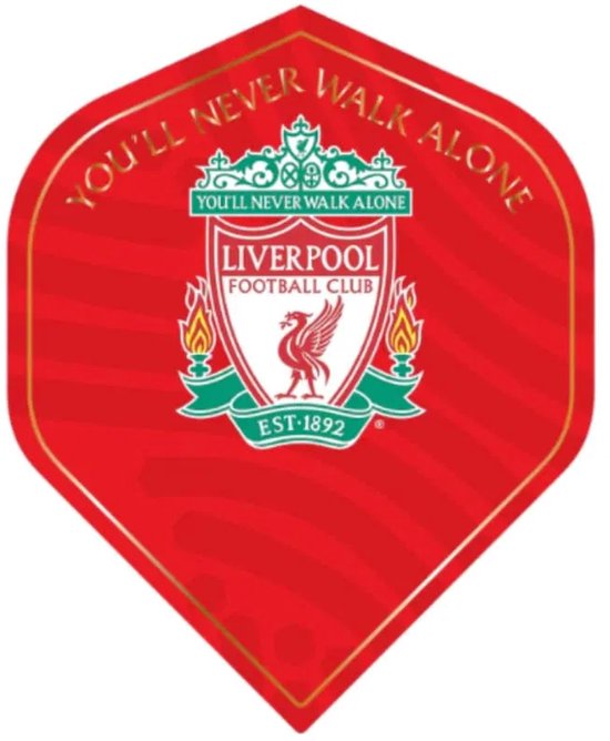 LIVERPOOL F1 VOETBAL FLIGHTS - 1 SET (3 FLIGHTS) - DART - FOOTBALL van Merkloos