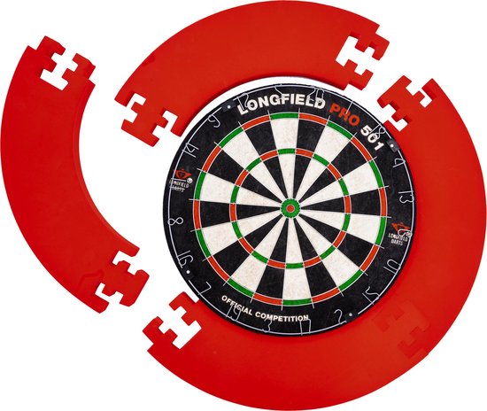 Longfield Darts - Surround in 4 delen - rood van Merkloos
