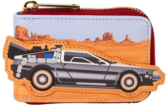 Loungefly Universal by Loungefly Wallet Back to the Future 40th Anniversary Delorean Wallets van Loungefly