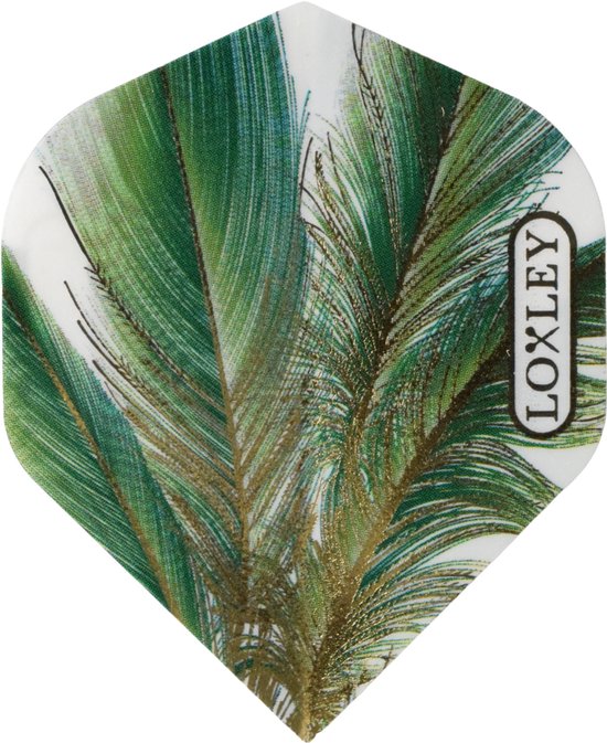 Loxley Feather Green & Gold NO2 - Dart Flights