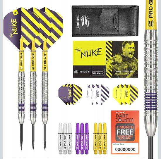 Luke Littler Wolfram Darts 23g - Professionele set van Luke