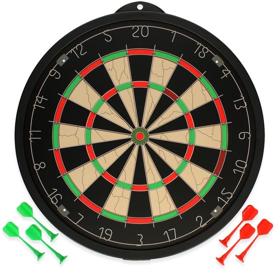 Magnetisch Dartbord 45 cm – Inclusief 6 Magneetpijlen – Spel & Vaardigheidsspellen voor Jong & Oud"