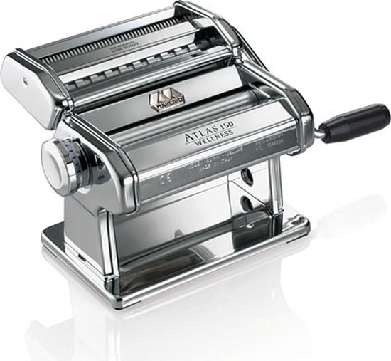 Marcato Atlas 150 - Pastamachine met Verwisselbare Kop - Chroom/Aluminium van Marcato