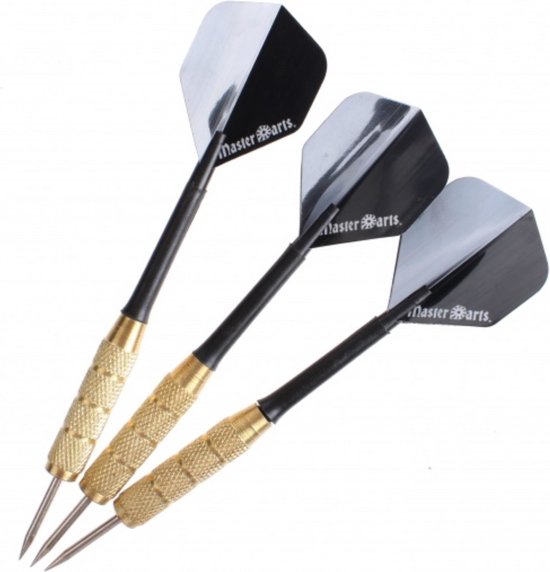 Masterdarts 3 Dartpijlen - 20 grams - Zwart van Master