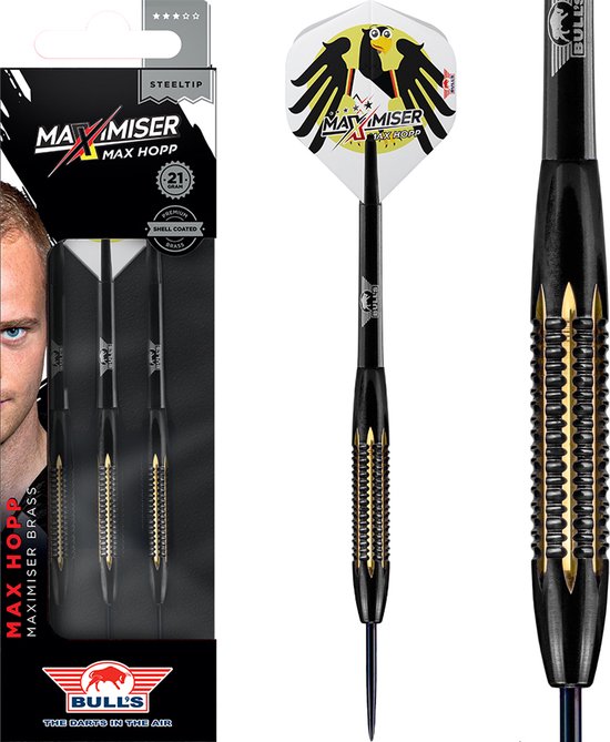 Max Hopp Maximiser Brass - Dartpijlen van Bull's