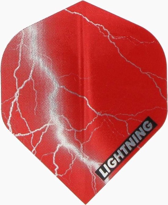 McKicks Metallic Lightning Flight Rood - Dart Flights van McKicks