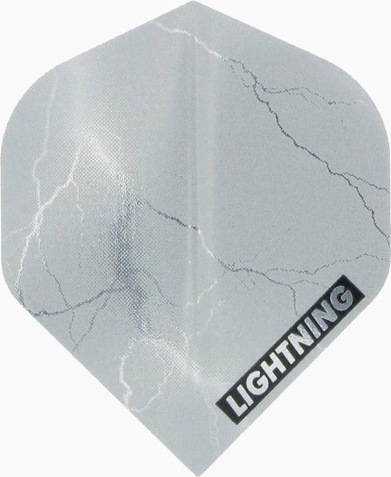McKicks Metallic Lightning Flight Silver - Dart Flights