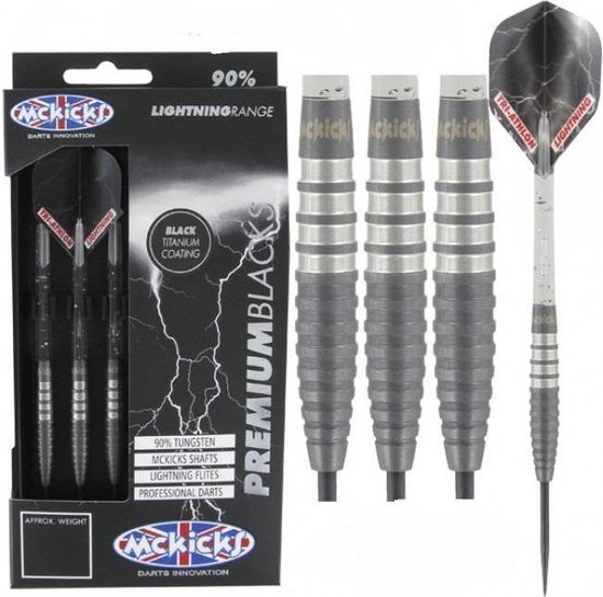 McKicks Premium Black Titanium 90% - Dartpijlen - 25 Gram van McKicks