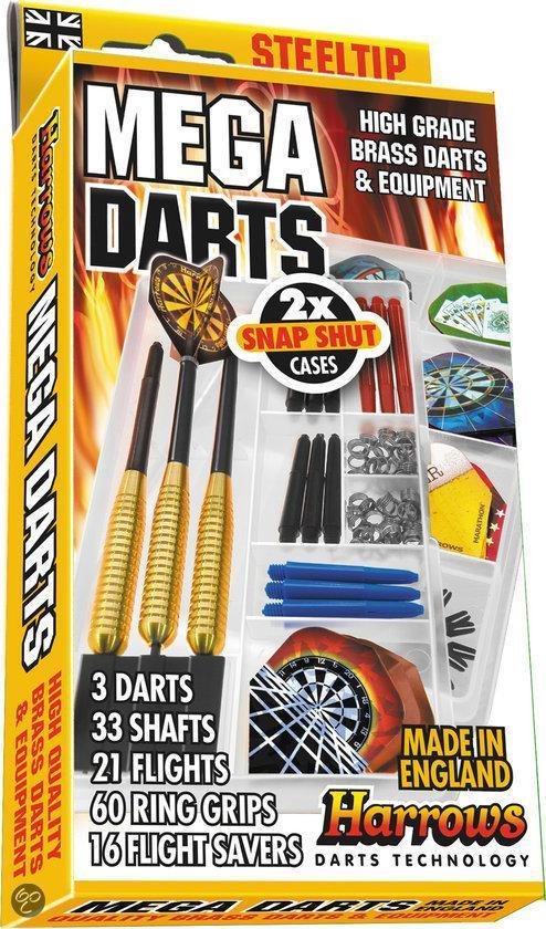 Mega darts GiftSet Steeltip van Harrows