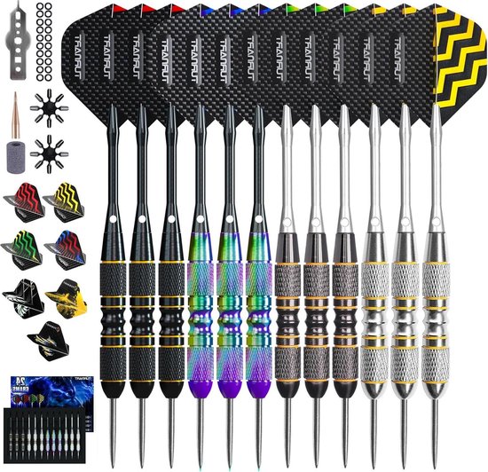 Metalen Tip Darts Set 24 Gram - Professionele Darts met Stijlvolle Case van IgnatGames