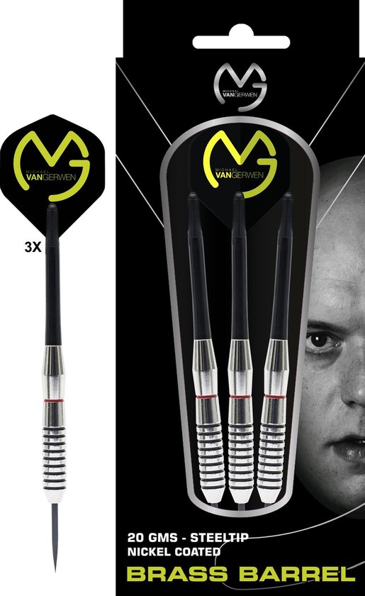 Michael van Gerwen - dartpijlen - nickel coated  - 20 gram van Michael van Gerwen.