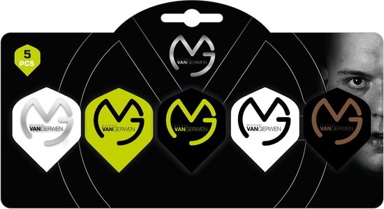 Michael van Gerwen - multipack - 5 sets (15 stuks) logo flights - mvg logo - darts flights van Michael van Gerwen.