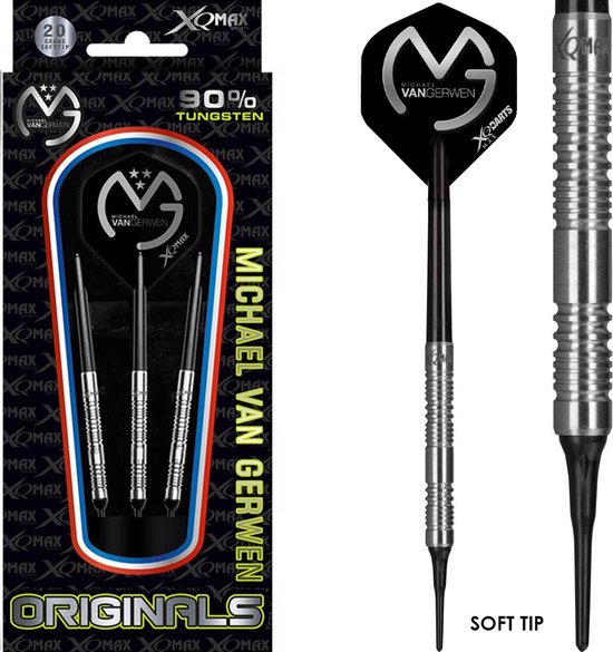 Michael van Gerwen - softtip dartpijlen - 20 gram - 90% tungsten - dartpijlen - darts - soft tip van Michael van Gerwen.