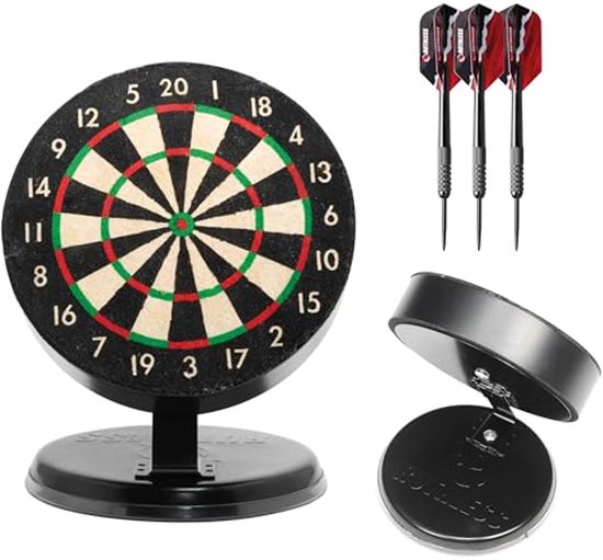 Mini dartbordset voor thuis en op kantoor - Inclusief mini-dartpijlen met stalen punt