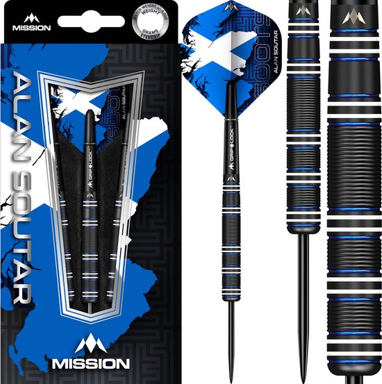 Mission Alan Soutar Black Titanium 90% - Dartpijlen - 24 Gram van Mission
