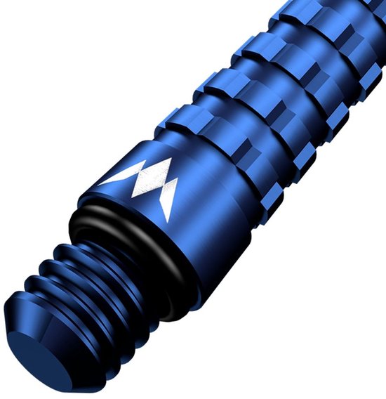Mission Atom13 Anodised Metal Gripped Blue - Dart Shafts van Merkloos